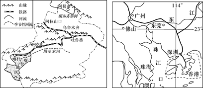(13分) 材料一 喀什全称"喀什噶尔",意为玉石集中之地.