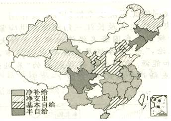 材料二:我国石油资源流场分布图.