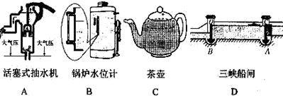 连通器在日常生活和生产中有着广泛的应用,如图所示事例中不是利用