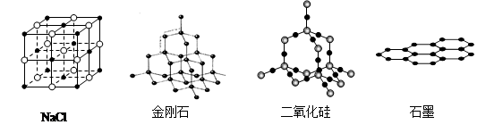 项在金刚石晶体中,最小的环上的碳原子个数为6个;c项在二氧化硅晶体中