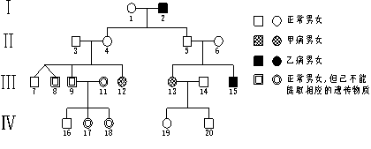 正文  【题文】下图是白化病(甲病)和血友病(乙病)的遗传系谱图,假设