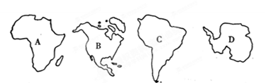 【题文】下列四个大洲中,表示南极洲的是()