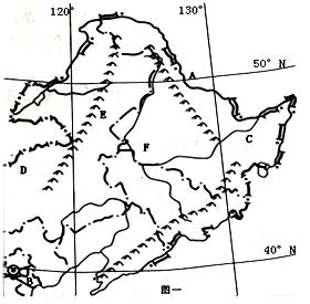 见东北地区区域图(图一) 材料四:建三江位于三江平原腹地,于7年
