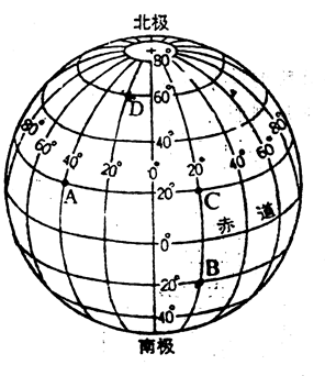 【题文】经纬网图,完成下列各项.(13分)