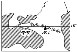 【题文】俄罗斯南部城市索契是2014年冬奥会举办城市,读索契位置图