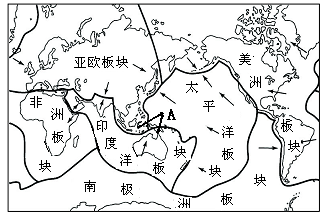 2015年广东高一地理真题 正文 【题文】下图为"板块构造示意图",读图