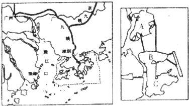 香港和澳门分别位于_(河流)口的东侧和西侧,澳