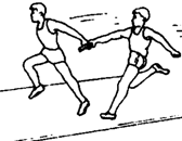 甲、乙两个同学在直跑道上进行接力跑交接棒练