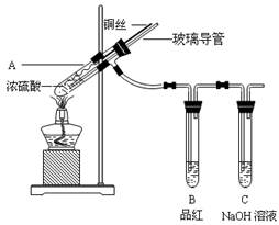 为探究铜与浓硫酸的反应,某兴趣小组进行了如