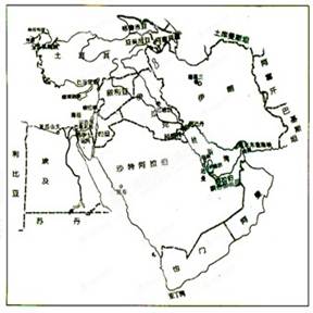 中东石油资源主要输往东亚、欧洲西部和非洲。
