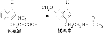 高中化学试题 氨基酸的结构与性质 褪黑素是一种内源性生物钟调节剂.