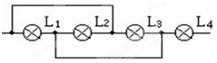 四灯并联 d.l2,l3,l4并联,再与l1串联