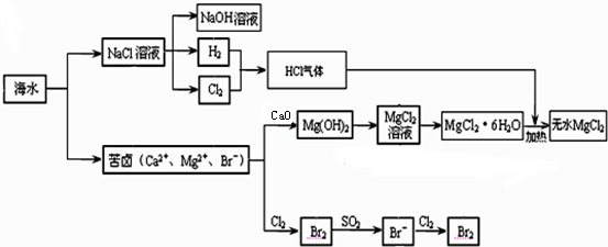 如图所示,是海水化学资源综合利用的部分流程图