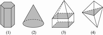 高中数学试题 空间几何体的视图与直观图 以下直观图代表的立体图形是