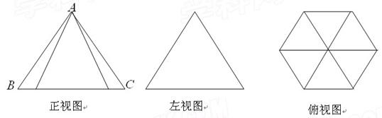 的等边三角形,  (Ⅰ)画出直观图; (Ⅱ)求这个几何体的体积