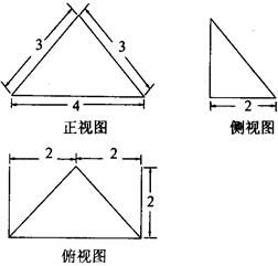 高中数学试题 空间几何体的视图与直观图 已知四棱锥p-abcd的三视图.