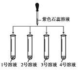 (8分)为探究四瓶未知无色溶液的成分,甲,乙,丙三组同学分别设计了如下