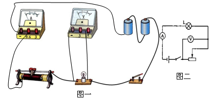 如图所示是测定小灯泡额定功率的实物连接图,其中电源