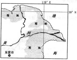 高中地理试题 区域生态环境的建设 下图为我国黄河三角洲示意图.黄.