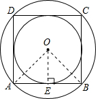 (5了了了天津)图o正方形的内切圆半径,外接圆半径与这o正方形边长的比