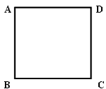 在正方形abcd所在的平面内,到正方形三边所在直线距离