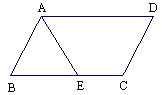 在平行四边形abcd中,ad=5cm,ab=3cm,ae平分∠bad交bc边于点e,则梯形ae