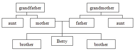 根据实际情况画出你的家谱图.(用英语表达).