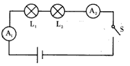 如下图是小宇同学探究"串联电路中各处电流关系"的电路图,他连接好