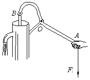 初中物理试题 杠杆的平衡条件 如图,是一种常见的活塞式抽水机.