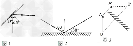 完成以下光路(图1,图2标出反射角的大小)