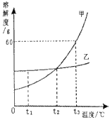 初中化学试题 溶解度 下图是甲,乙,丙三种物质的溶解.