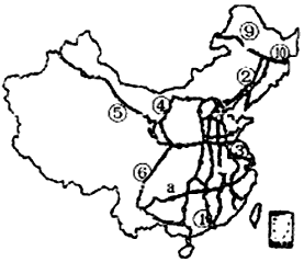 读铁路线图,回答问题.