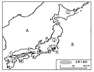 读"日本工业分布图",回答问题.