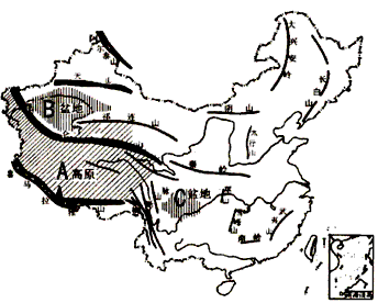 下图是要山脉分布示意图,读图回答下列问题.