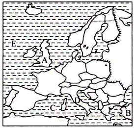 读"欧洲西部图",完成下列问题.