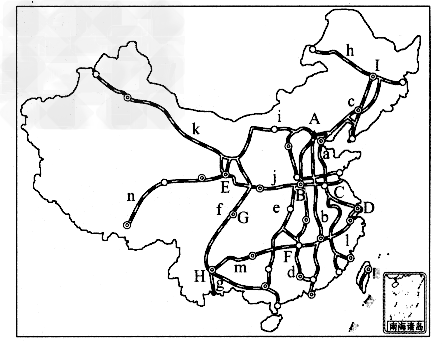 铁路干线和铁路枢纽图