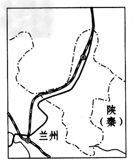 "描绘出银川平原.3.在图中用蓝色笔描绘黄河宁夏段.