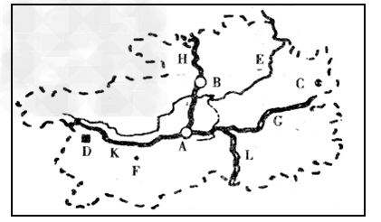 读贵州省简图,完成下列问题: (1)城市名称:A_,B