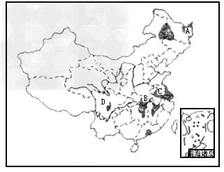 读下面我国九大商品粮基地图,回答问题