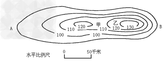 读等高线地形图,完成下列各题.