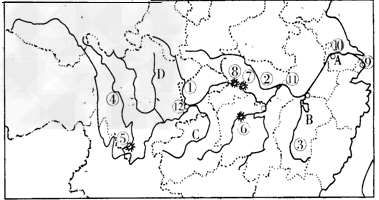 读长江流域图回答