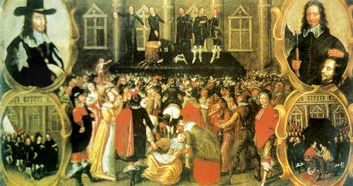 图一 查理一世被处死图二 自由女图三 罗伯斯庇尔