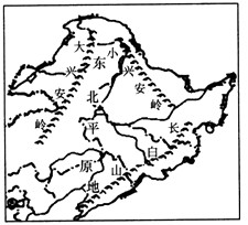 材料一:"中国东北地区示意图".