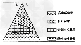 下图是某沿海地区一山地垂直自然带分布图该山地可能位于